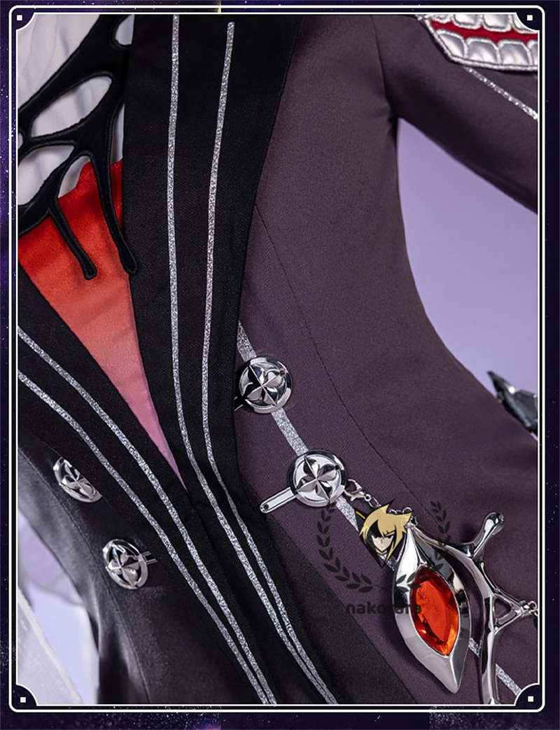 納品　Nakorara　崩壊:スターレイル　長夜月　コスプレ衣装　金属製パーツ　黄金裔　コス　에버나이트　Evernight　ウィッグ+シューズ+傘追加