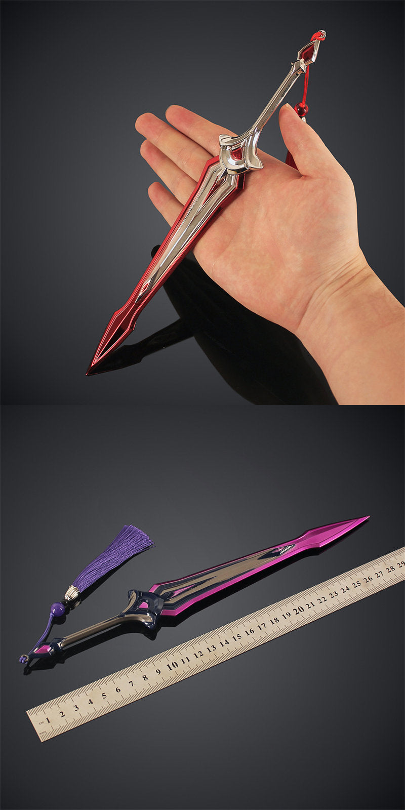Nakorara　Valorant 　インターヘルム ソード　ミニチュア　29㎝　139g　武器レプリカ ヴァロラント 　工芸品　アクセサリー　武器ファン　