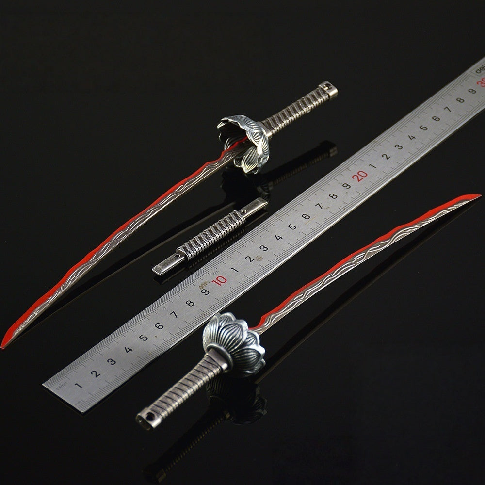 Nakorara　エルデンリング　エレオノーラの双薙刀　ミニ武器　ミニチュア　48㎝　98g　ダイキャスト製　工芸品　武器モデル　萌えグッズ