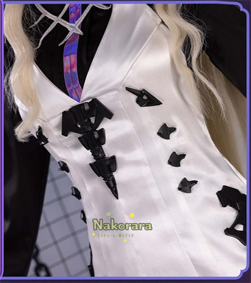 【最終処分】在庫限りで販売終了Nakorara　アークナイツ　エブラナ 　コスプレ衣装　Eblana　costume　ダブリン　髪飾り+2.2m尻尾+ウィッグ追加可能