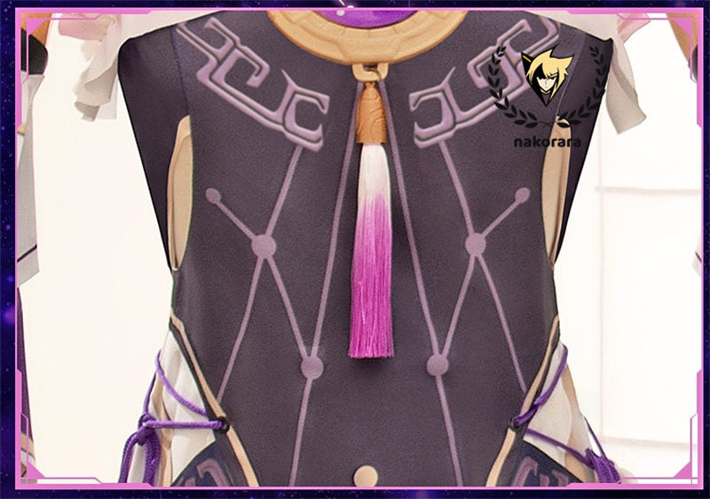 【最終処分】在庫限りで販売終了　Nakorara　崩壊:スターレイル 符玄　コスプレ衣装　3d樹脂製パーツ　Fu Xuan　costume　仙舟「羅浮」太卜司の長　イベント　仮装