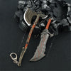 Nakorara ゴッド・オブ・ウォー ラグナロク God of Warシリーズ Kratos 斧  手遊び 16cm ミニ武器 斧 14cm 装備品 合金 塗装済み完成品  東洋剣 武将 インテリア装備品 ゲーム ミニ武器 道具