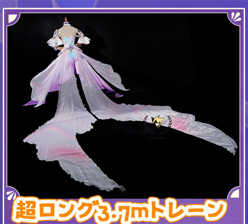 Nakorara 崩壊スターレイル 黄金裔 キュレネ コスプレ衣装　武器追加対応　髪飾り付き・ハロウィン仮装