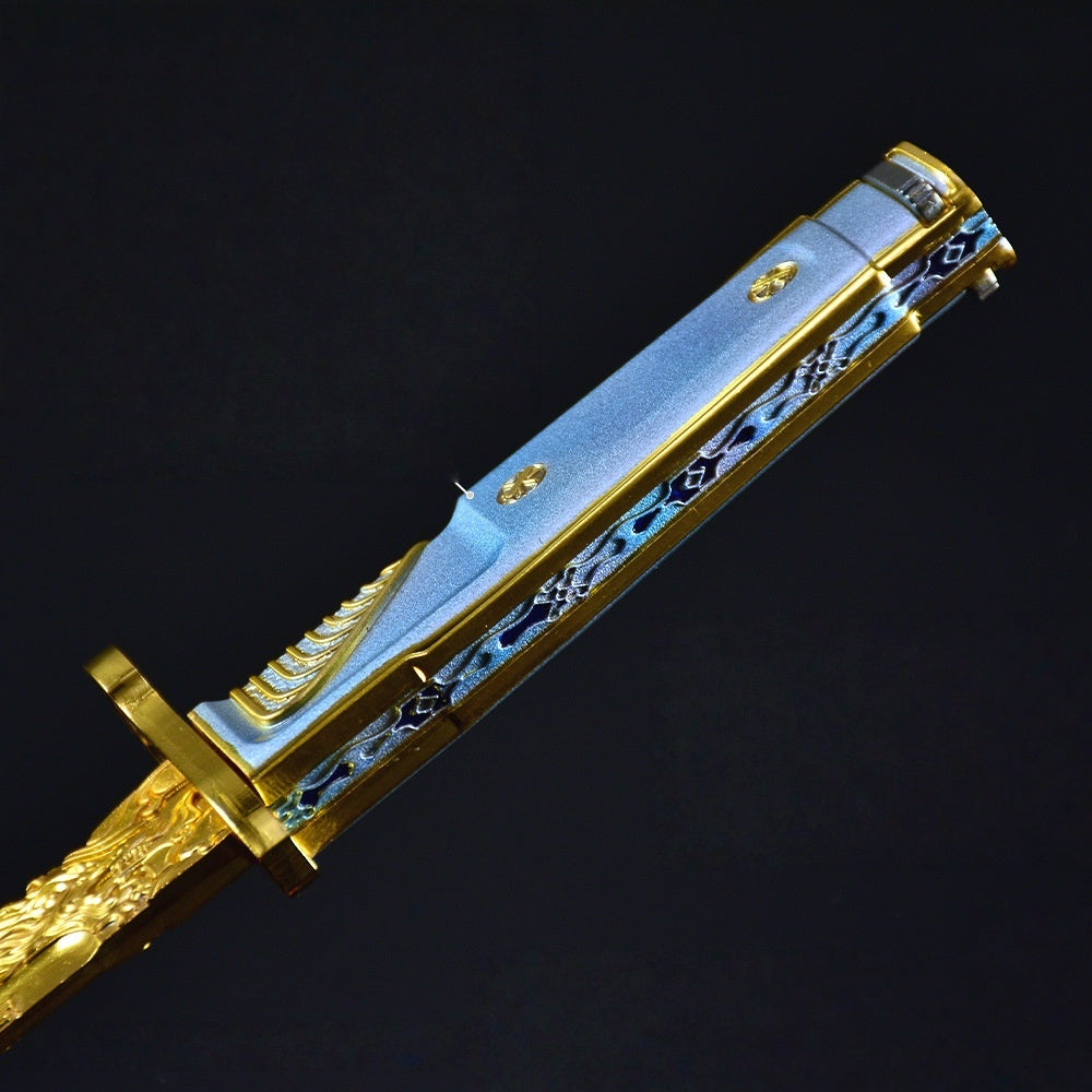 Nakorara　Delta Force　デルタフォース 　短刃　龍紋様　26cm 277g 　ミニチュア 工芸品 萌えグッズ 武器モデル　レプリカ　