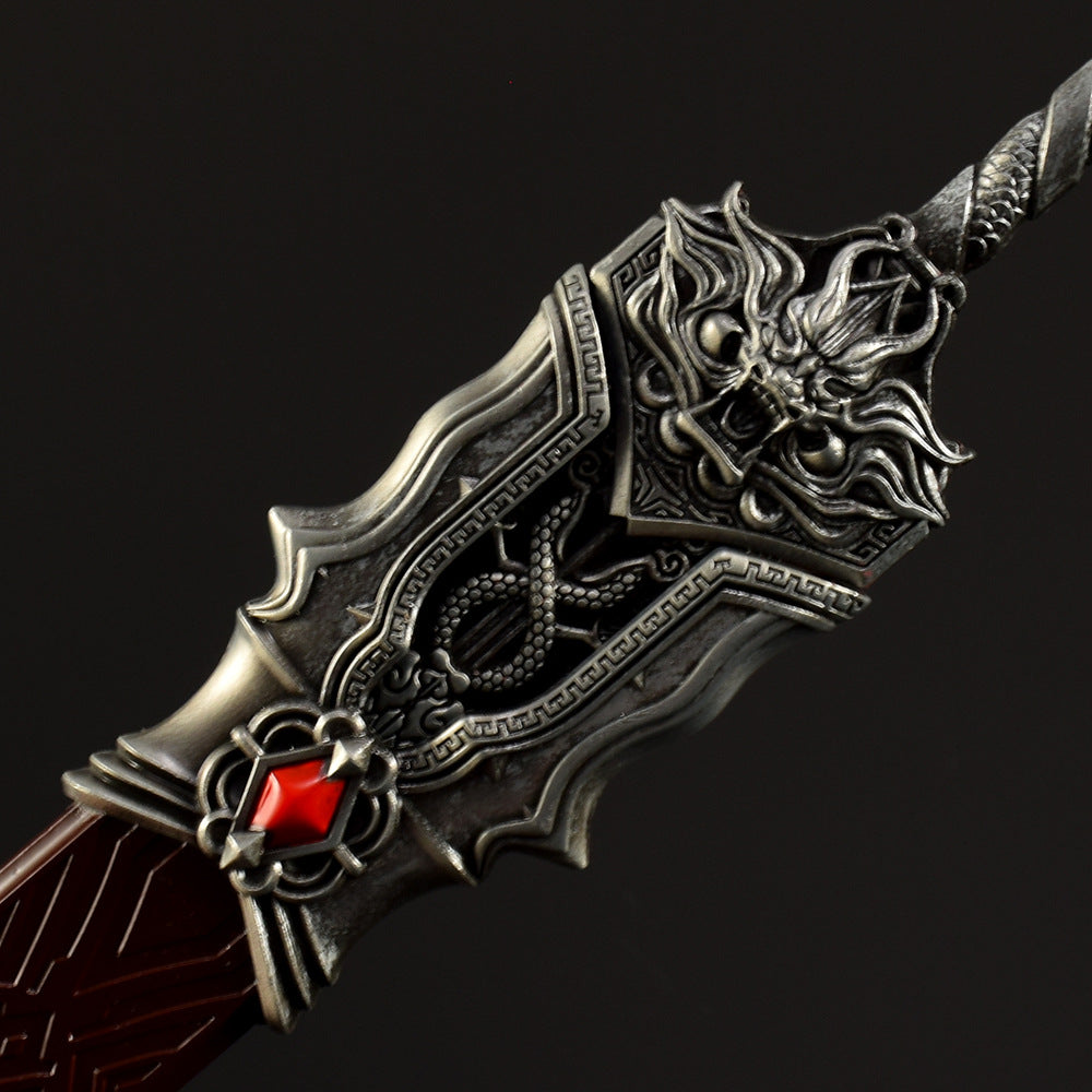Nakorara　唐風　ミニチュア　武器レプリカ　モデル　ダイキャスト製　30cm　アクセサリー　おもちゃ　
