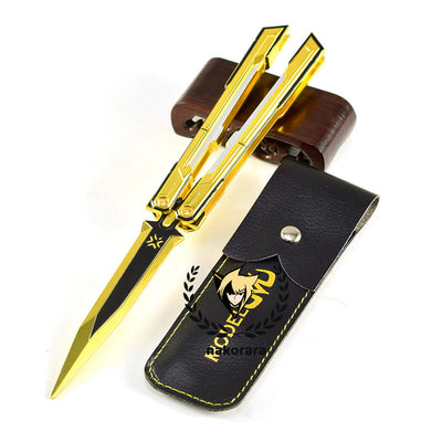 Nakorara　VALORANT　Champions 2025 バタフライナイフ　25㎝　163g  ヴァロラント 工芸品　武器モデル　アクセサリー　おもちゃ　武器ファン　ダイキャスト製