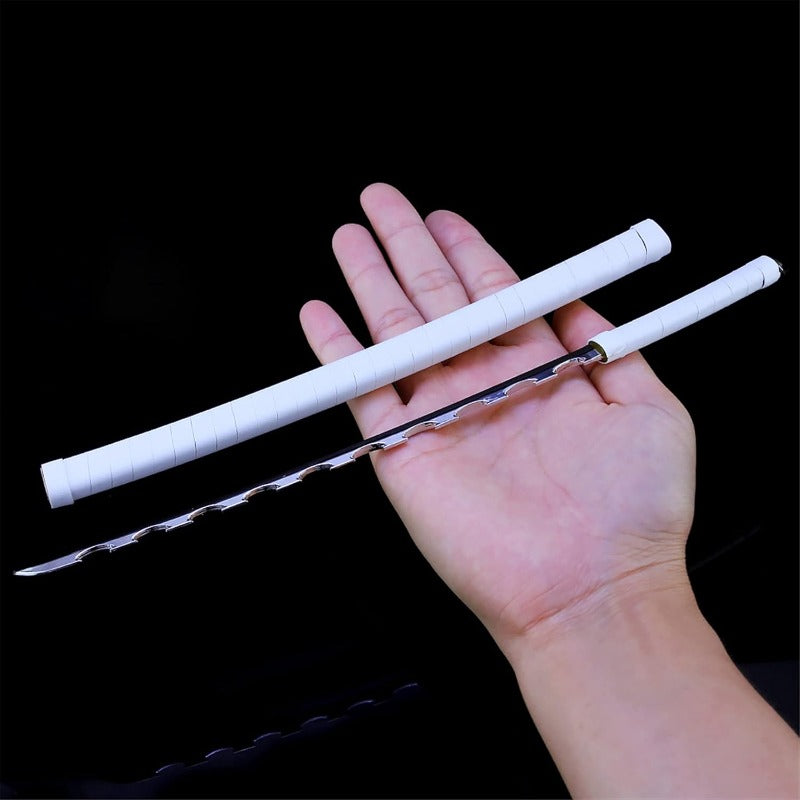 Nakorara　鬼滅の刃　日輪刀ミニ刀剣 26cm ヒノカミ神楽 日輪刀 ナイフ 刀掛台送り おもちゃ インテリア装備品 コスプレ 日本刀 装備品 クリスマスプレゼント ハロウィン 舞台化 飾り