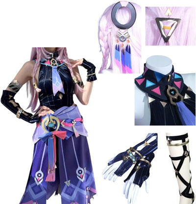 原神 シトラリ 髪飾り付き コスプレ衣装 コスチュームセット 金属アクセサリー グッズ げんしん cosplay