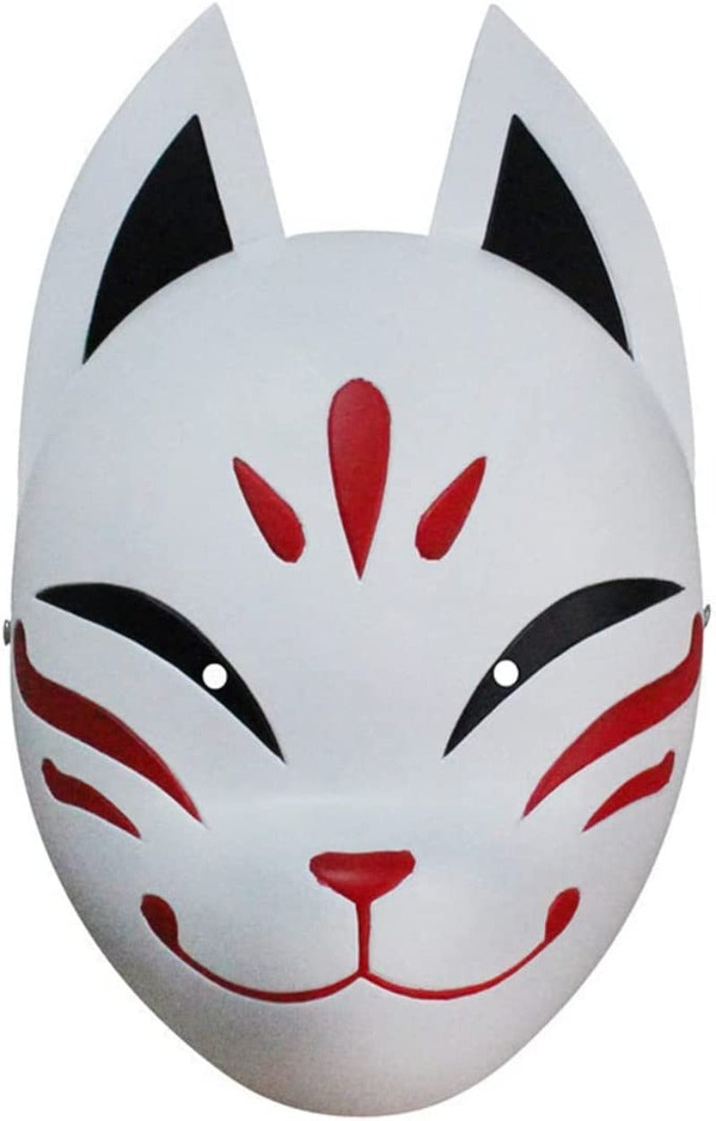 Nakorara　原神 げんしん タルタリヤ 魔王武装 　 魈（しょう ） ショウ 　九条裟羅 天狗のお面　狐のお面 樹脂製 巫女 花散里 神里綾華 稲妻 お土産 白 赤 祭り きつね キツネ マスク 頭飾り ヘアアクセサリー コスプレ道具 コスプレ 萌え 可愛い イベント プレゼント グッズ 道具 小物