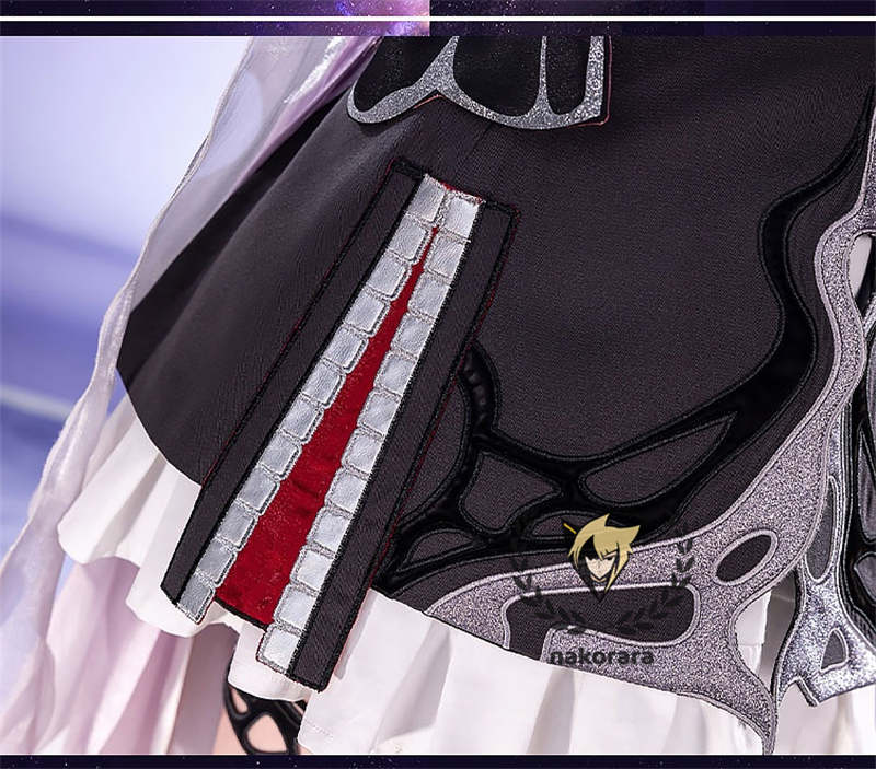 納品　Nakorara　崩壊:スターレイル　長夜月　コスプレ衣装　金属製パーツ　黄金裔　コス　에버나이트　Evernight　ウィッグ+シューズ+傘追加