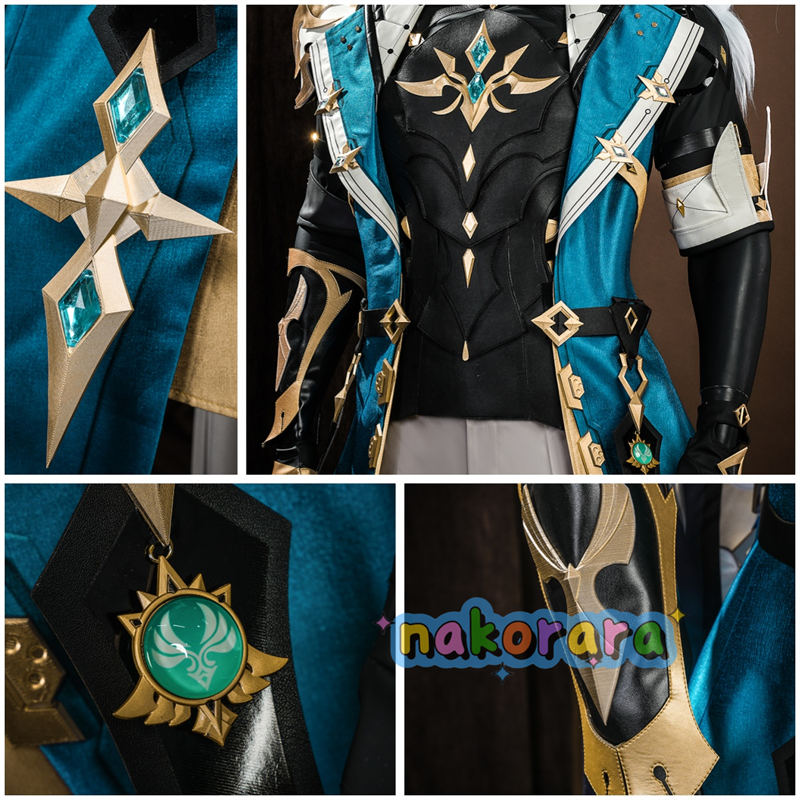 Nakorara 原神 ファルカ コスプレ衣装 3d樹脂パーツ コスチューム 北風