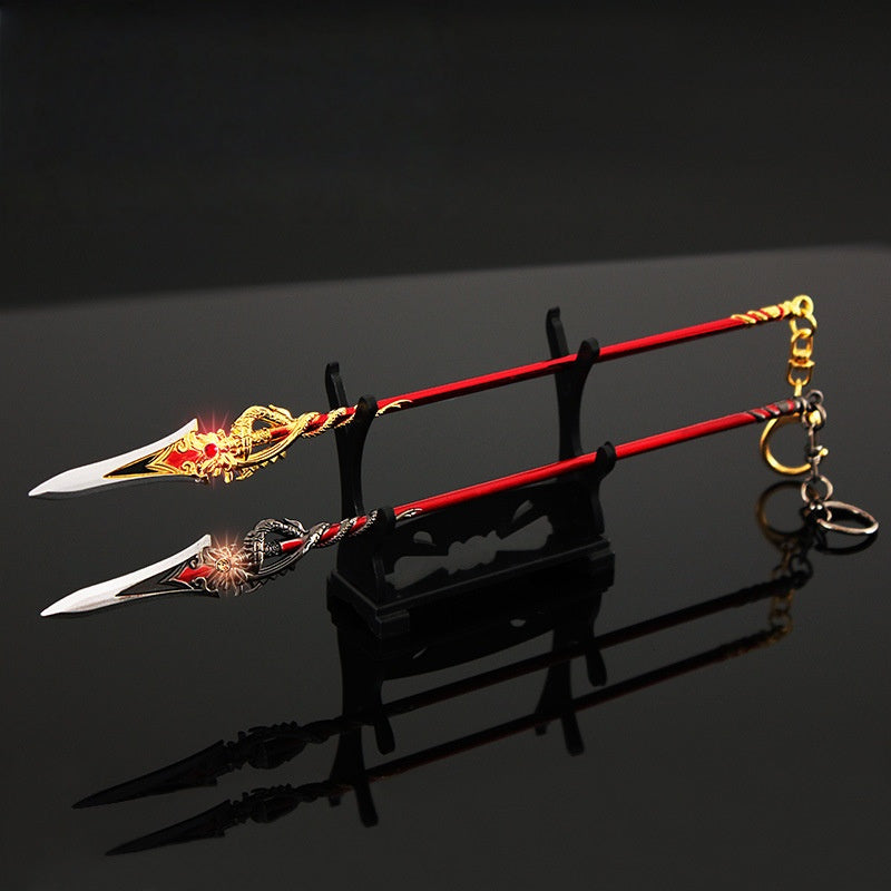 Nakorara　原神　匣中滅龍 22cm ミニチュア 武器モデル　キーホルダー　ダイキャスト製　装備品　アクセサリー　武器ファン向け　おもちゃ　レプリカ