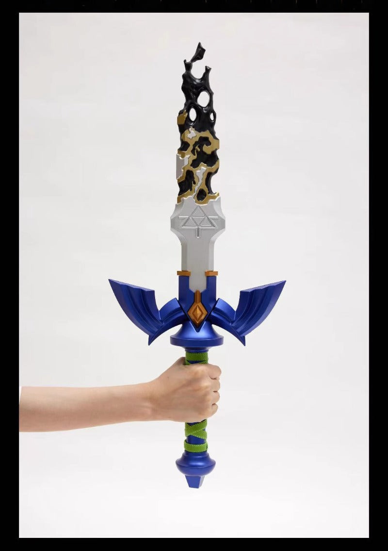 Nakorara ティアキン リンク 剣 マスターソード 金属製 柄 残刃 コスプレ 装備 Link 完成度高 ゼルダの 武器 伝説 模造刀 模擬刀 観賞用 コレクション コスプレ道具 イベント プレゼント グッズ 道具 小物