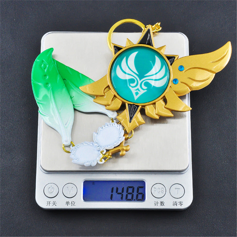  Nakorara　原神（げんしん）八重神子 9cm 神の目 コスプレ小道具 草神の瞳 飾り 雷神の瞳 インテリア装備品 風神の瞳 海灯祭 鞄飾り 岩神の瞳 キーホルダー キーリング Genshin Impact プレゼント 誕生日 合金 ギフト