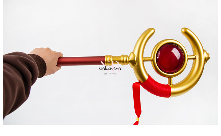 Nakorara 葬送のフリーレン 法杖　1：1レプリカ　合金製　武器レプリカ　2.65Kg　151cm　本格　アクセサリー　コスプレ道具　魔法道具　武器