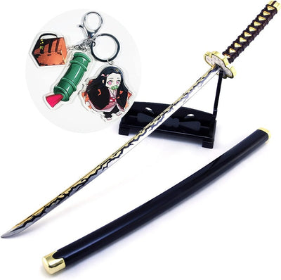 Nakorara 鬼滅の刃　獪岳 日輪刀　26㎝　ダイキャスト製　ミニチュア　武器モデル　鬼殺隊 アクセサリー かいがく　装備品　無限城 工芸品　フィギュア　かんろじ みつり　萌えグッズ