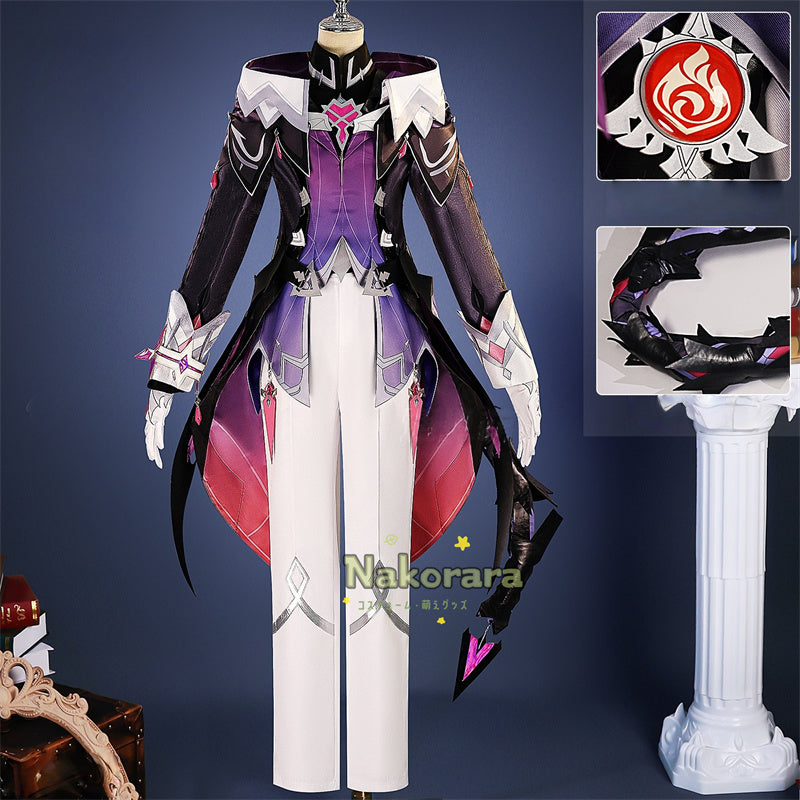 Nakorara 原神 ドゥリン コスプレ衣装　 毒龍ドゥリン   角と翼付   魔神任務 神の目　イベント　 イベント対応 ブーツ追加可能