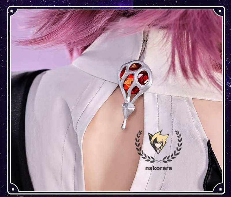 納品　Nakorara　崩壊:スターレイル　長夜月　コスプレ衣装　金属製パーツ　黄金裔　コス　에버나이트　Evernight　ウィッグ+シューズ+傘追加
