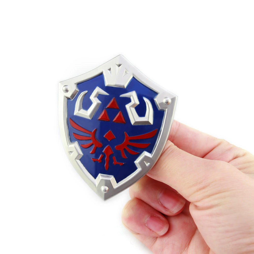 Nakorara　ゼルダの伝説　近衛の両手剣＋ハイリアの盾　2個セット　ダイキャスト製　おもちゃ　武器レプリカ　卓上装備品　イベント　武器モデル　塗装済み可動フィギュア