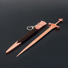 Nakorara エルデンリング ミケラの騎士剣 22cm キーホルダー　ダイキャスト製　モデル　武器ファン　アクセサリー　おもちゃ　可動　ミニチュア塗装済み完成品
