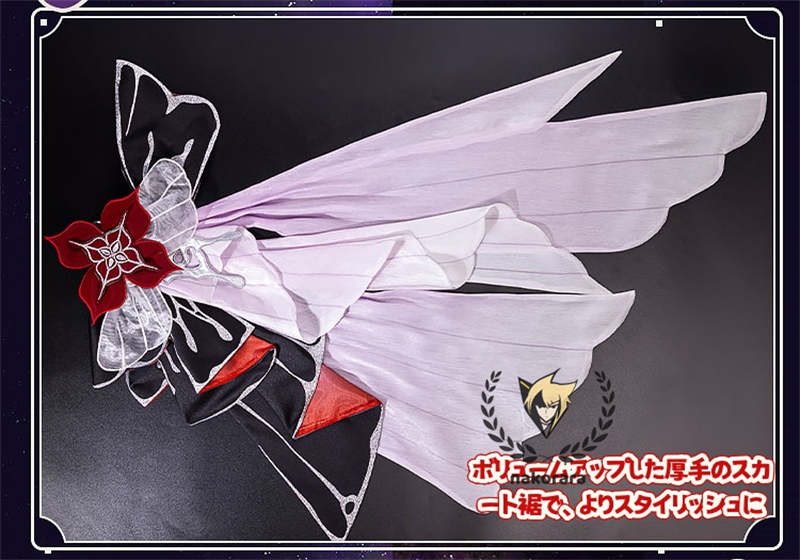 納品　Nakorara　崩壊:スターレイル　長夜月　コスプレ衣装　金属製パーツ　黄金裔　コス　에버나이트　Evernight　ウィッグ+シューズ+傘追加