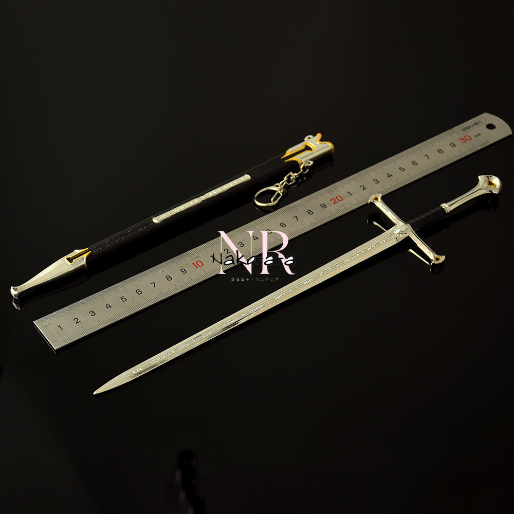 Nakorara　ミニチュア　指輪物語　ナルシル剣　30cm　武器モデル　本格的　アクセサリー　ダイキャスト製　豪華　レプリカ武器