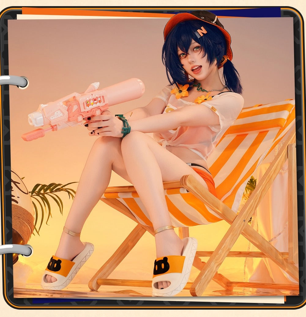Nakorara　ゼンゼロ　夏色ブルースカイ　リン　コスプレ衣装   水着 コスチュームセット ゼンゼロ おしゃれ　cosplay