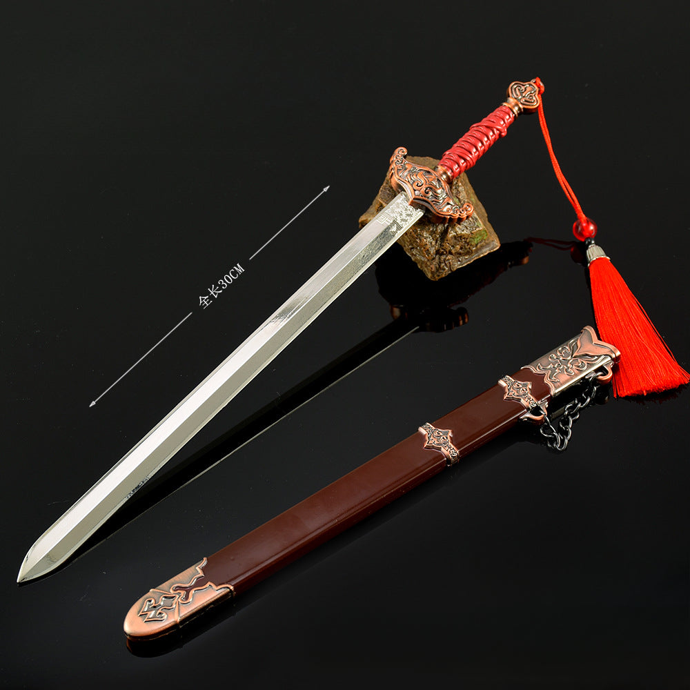 Nakorara NARAKA: BLADEPOINT  ミニチュア　君子剣　30cm　ミニチュア　ダイキャスト製　武器モデル　工芸品　東洋の伝説の世界