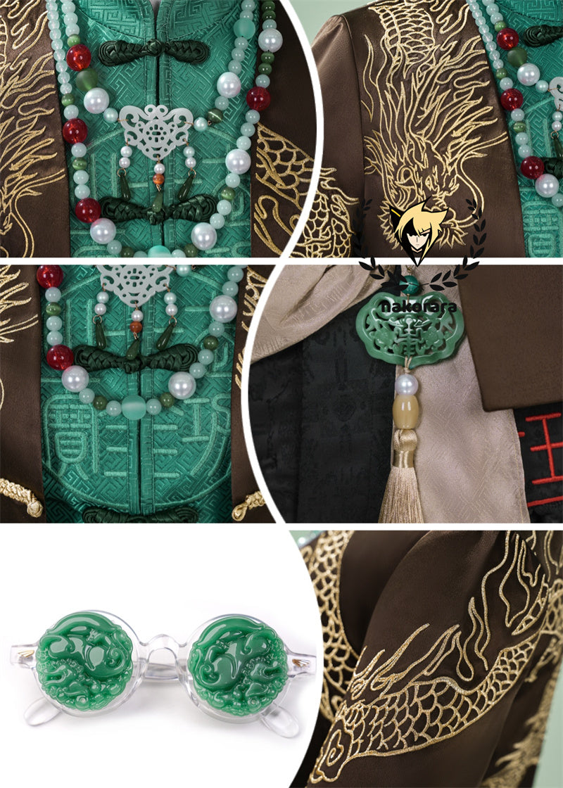 Nakorara 第五人格 × 故宫観唐  コラボ  画家 SSR衣装 画家-掌中の刻印 コスプレフルセット コスプレ衣装 SSRコスプレセット 全21パーツ付き | 龍角・13宝石アクセサリー同梱