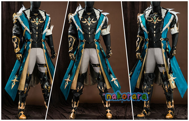 Nakorara　原神 ファルカ コスプレ衣装　3d樹脂パーツ　コスチューム　北風騎士　イベント　ナド・クライ編