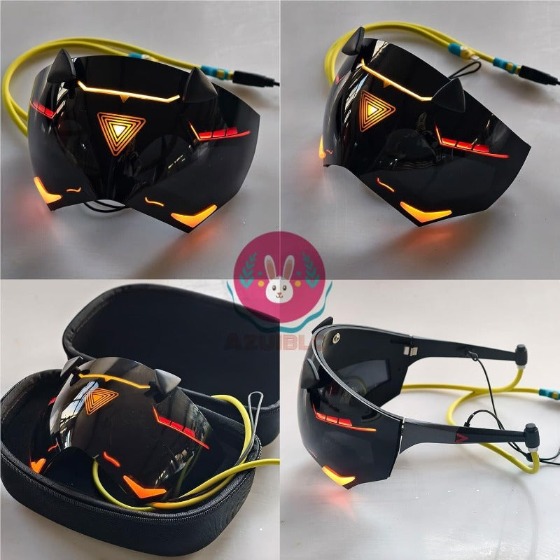 azuiblc] コスプレ道具 ゼンゼロ ビリー 仮面 電子スクリーンVer 8表情