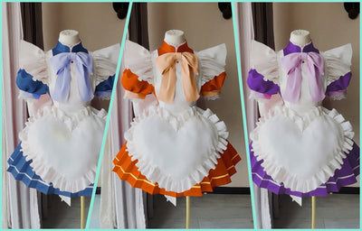 Nakorara 東京ミュウミュウ 全5人セットコスプレ衣装 | 桃宮 いちご藍沢 みんと  碧川 れた 黄 歩鈴  藤原 ざくろ赤井 りんご コスプレ衣装　ワンピース　舞台服