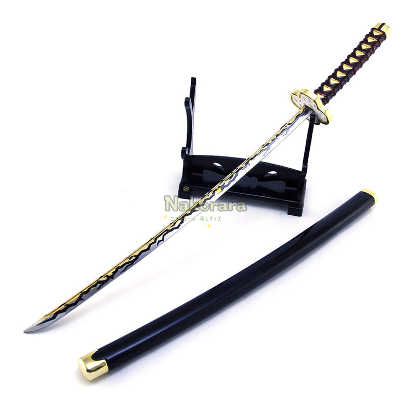 Nakorara　ミニチュア　鬼滅の刃　炭治郎　ヒノカミ神楽　ダイキャスト製　26cm　ミニ日輪刀　合金製　コスプレ　道具　飾り　キーホルダー　プレゼント　刀剣　ハロウィン　おもちゃ