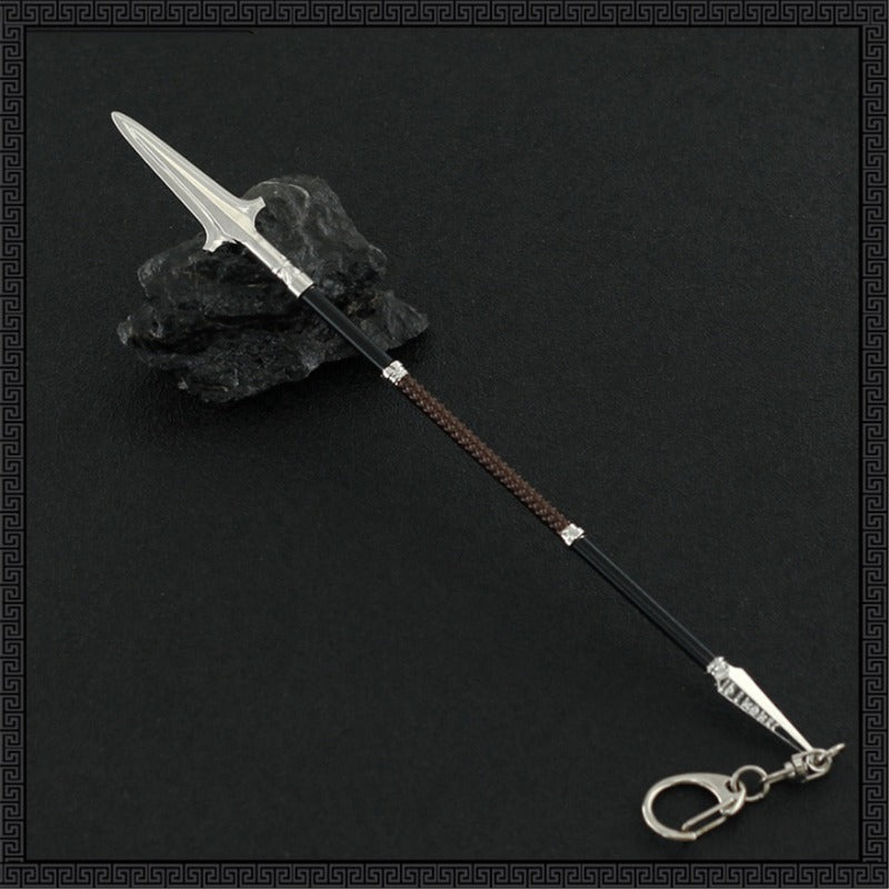 Nakorara  アサシンクリード 槍 ミニチュア 22㎝ キーホルダー キーチェーン グッズ アクセサリー インテリア装備品 ゲーム