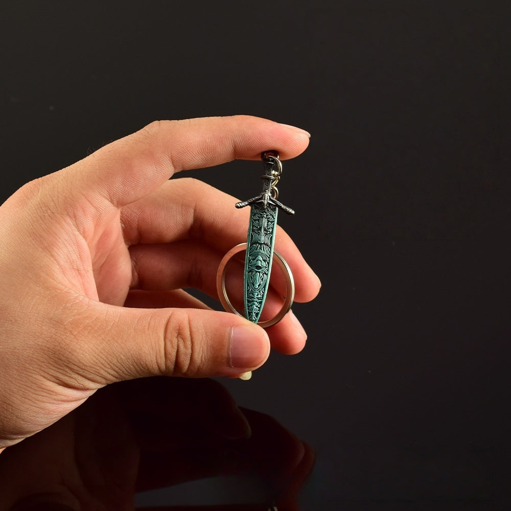Nakorara　エルデンリング 　グレートソード　星砕きの大剣　ラズリの輝石剣　ミニチュア　キーホルダー　6㎝　ダイキャスト製　ELDEN RING