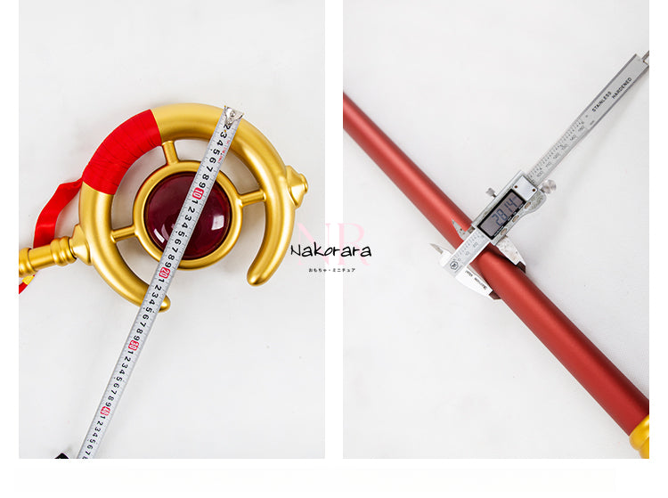 Nakorara 葬送のフリーレン 法杖　1：1レプリカ　合金製　武器レプリカ　2.65Kg　151cm　本格　アクセサリー　コスプレ道具　魔法道具　武器