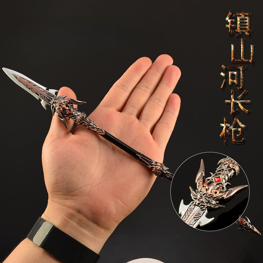 Nakorara　ミニチュア　NARAKA: BLADEPOINT　鎮山河（ちんさんが）長槍　武器モデル　ダイキャスト製　1/6 スケール レプリカ モデル