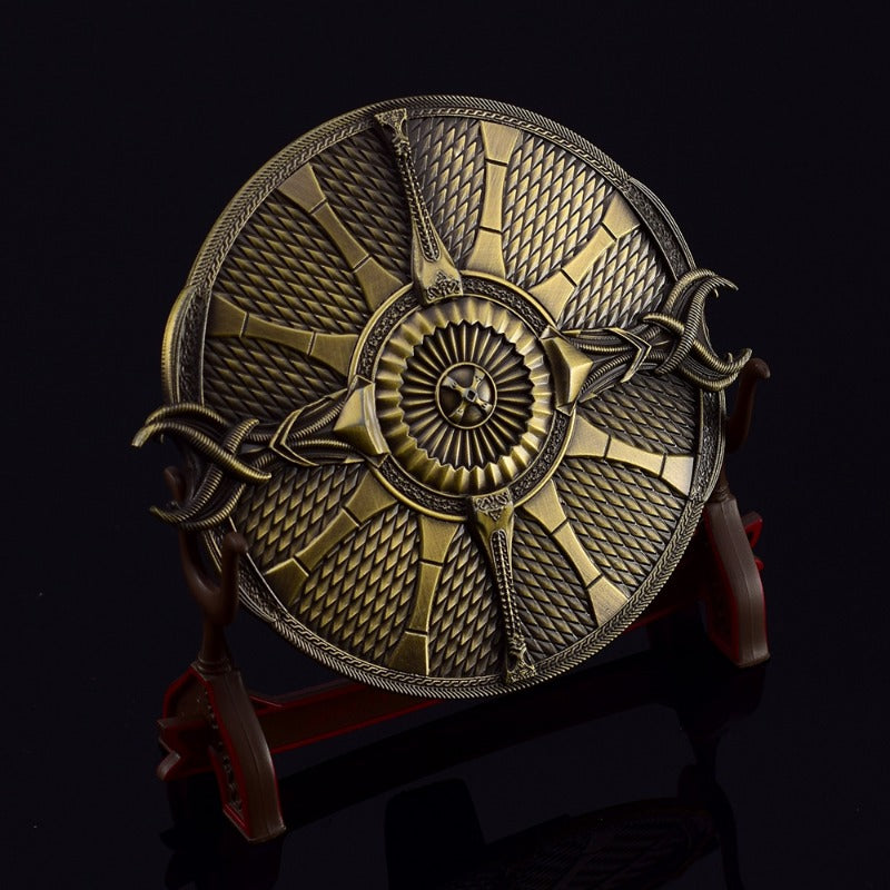 Nakorara　ミニチュア　エルデンリング　失地騎士の大剣　盾　2個セット　アクセサリー　武器モデル　ダイキャスト製　おもちゃ　卓上装備品　愛刀