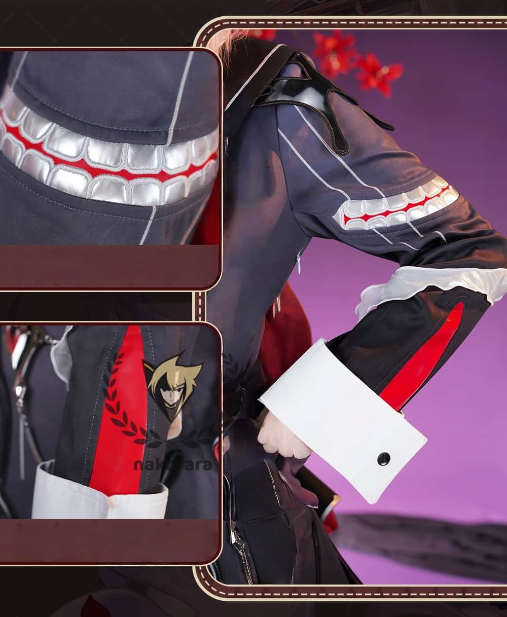 Nakorara　崩壊スターレイル　長夜月　コスプレ　記憶なのか　cosplay　金属製パーツ　三月なのか　靴カバー付き　黄金裔　オロニクス　ハロウィン　コスチュームnayf007