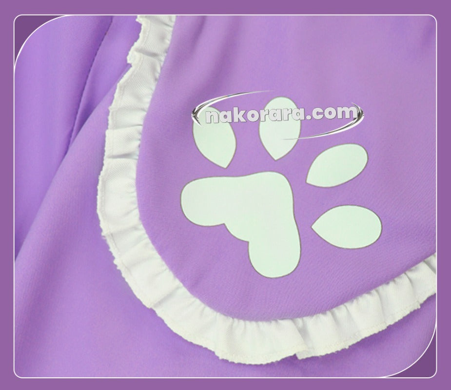 Nakorara VTuber 結城さくな コスプレ衣装　YouTuber　メイド服 和風エプロン+カフェ風服 完全再現 さくなちゃんコス