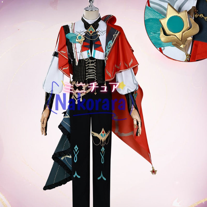 Nakorara　原神×KFC 限定コラボ　アルハイゼン＆カーヴェ コスプレ衣装　1:1完全再現 3D樹脂アクセ付き　復刻版