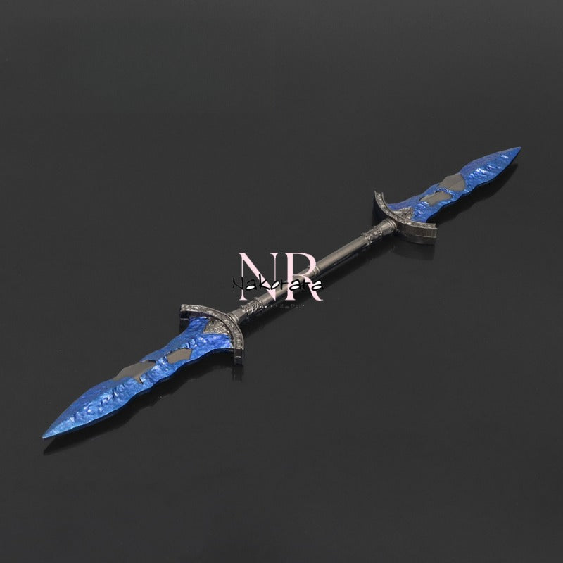 Nakorara エルデンリング ガーゴイルの黒両刃 22cm ダイキャスト製　モデル　武器ファン　アクセサリー　おもちゃ　武器ファン向け