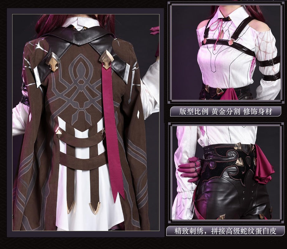 Nakorara 崩壊スターレイル黄泉 よみ 赤  コスプレ衣装 コスチュームセット 金属アクセサリー グッズ タトゥーシール  おしゃれ アニメ cosplay 変装 仮装 撮影 祭り ハロウィン クリスマス イベント