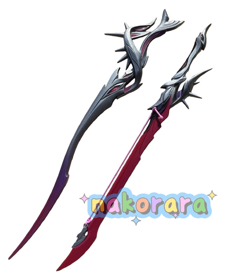 Nakorara 崩壊スターレイル　セイレンス 　コスプレ　琴剣　弓剣　モチーフ武器　22㎝　ダイキャスト製　ミニチュア　レプリカ　アクセサリー