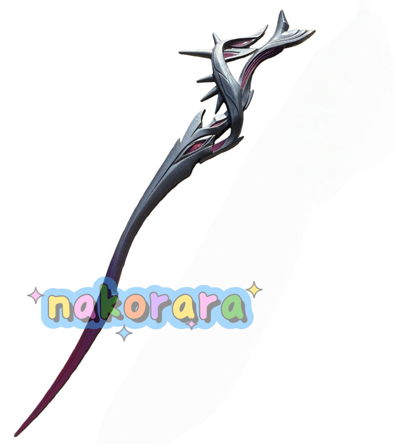 Nakorara 崩壊スターレイル　セイレンス 　コスプレ　琴剣　弓剣　モチーフ武器　22㎝　ダイキャスト製　ミニチュア　レプリカ　アクセサリー
