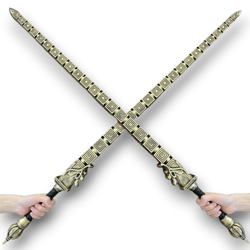 Nakorara　三国志 真・三國無双 唐剣　月牙戟　竜胆槍　関公刀　戦斧　100cm　方天画戟　おもちゃ　子供　アクセサリー　手遊び　イベント　PU製　ハロウィン　プレゼント　ギフト　武器レプリカ　勇者の剣　