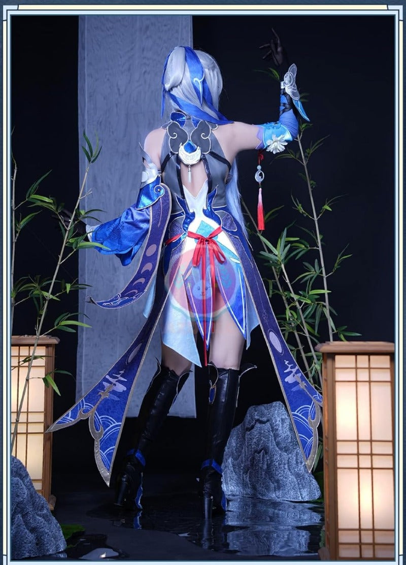 崩壊スターレイル鏡流 コスプレ衣装 コスチュームセット 金属