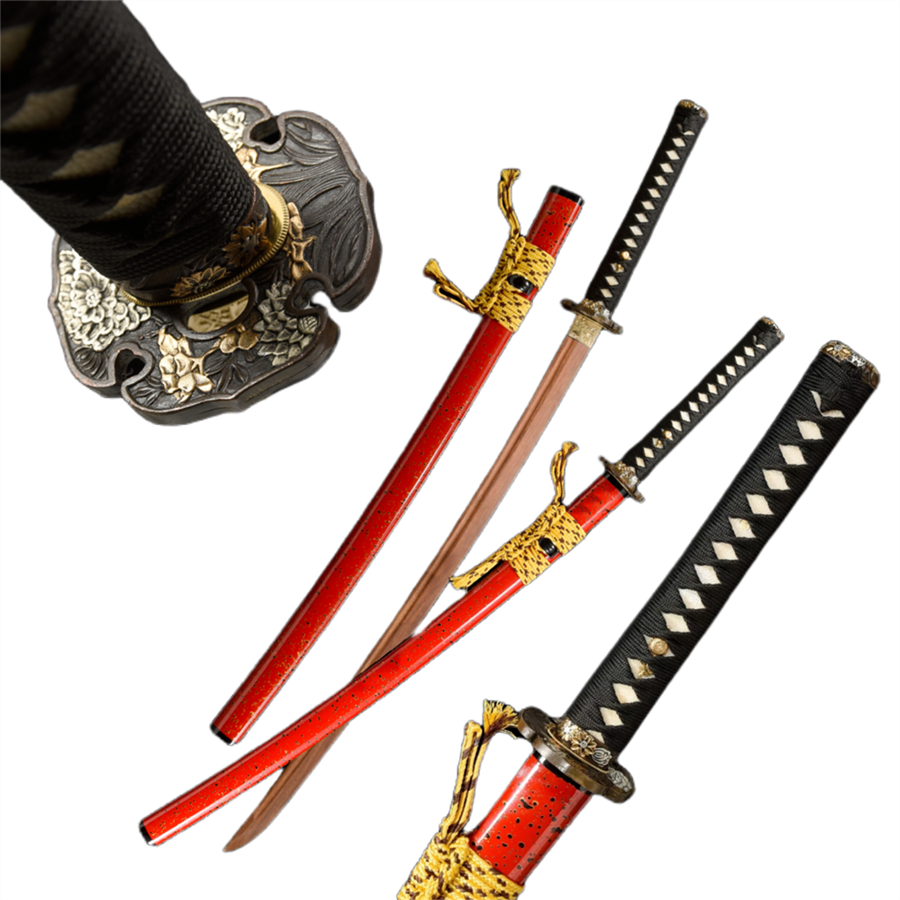 Nakorara 日本風 装飾品　鳳凰の羽　103cm Nakorara　サムライ用　日本刀　武器モデル　汎用刀　仕上げ模造刀　レプリカ　和風　コスプレ道具 唐風　模造刀　木刃　樹脂刃　工芸品　武士刀　サムライ　ソード　ハロウィン