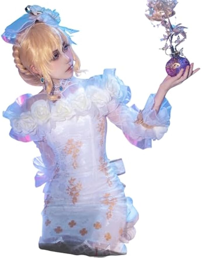 第五人格 調香師 今宵こそ　コスプレ衣装 ウィッグ付き  バラの下 携帯品 コスチュームセット ドレス お洋服 ウィラ・ナイエル 女性 レディース