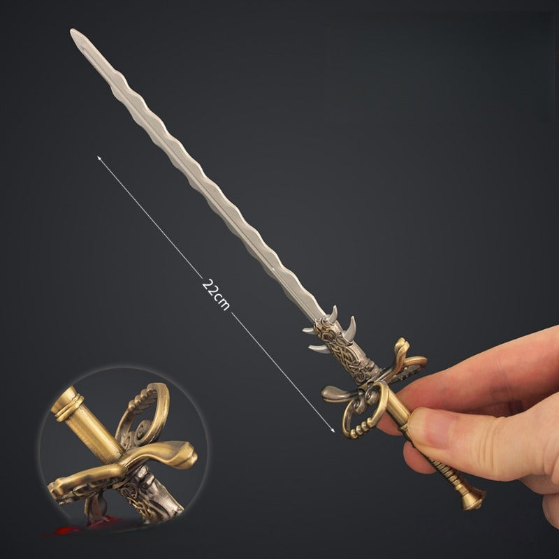 Nakorara ディアブロII  ミニチュア　盾　長柄武器　武器モデル　ダイキャスト製　萌えグッズ　Diablo II　武器ファン　アクセサリー